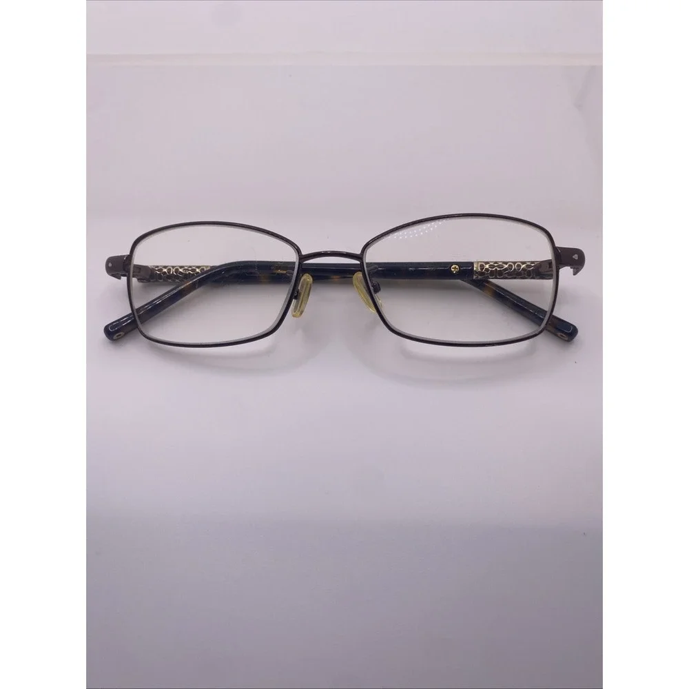 Coach Eyeglasses FRAMES ONLY Gertie 51-16-135 Brown Tortoise 383 - Picture 1 of 16